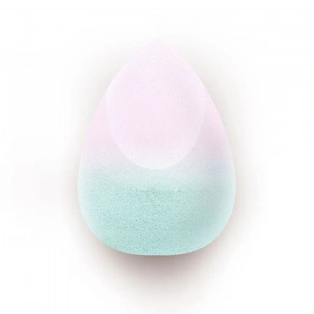 Косметический спонж для макияжа, меняющий цвет “Blue-pink” Solomeya Color Changing blending sponge Blue-pink в упаковке-яйцо LE