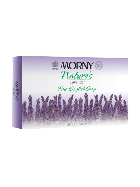 Английское мыло с лавандой Morny of London Natures Lavander Fine English Soap 3 шт Английское мыло с лавандой Morny of London Natures Lavander Fine English Soap 3 шт