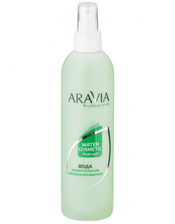 Вода косметическая минерализованная с мятой и витаминами Aravia Water Cosmetic Post-Epil