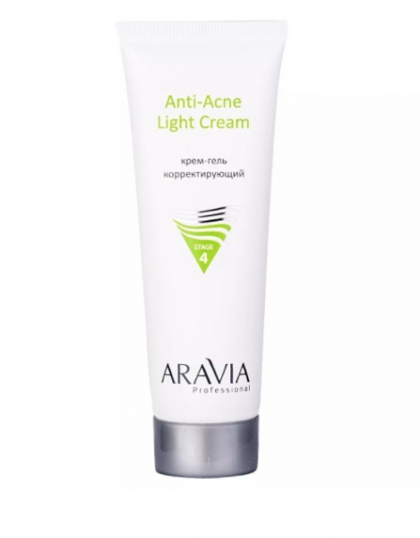 Крем-гель корректирующий для жирной и проблемной кожи Aravia Professional Anti-Acne Light Cream, 50 мл