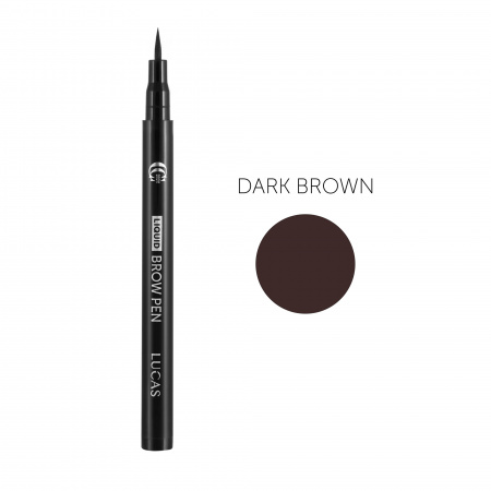 Фломастер для бровей темно-коричневый Lucas Cosmetics Liquid Brow Pen CC Brow Dark Brown /Темно-коричневый (Dark Brown)