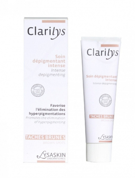 Кларилис крем против пигментных пятен Лаборатория Lysaskin Clarilys Intense Depigmenting, 40 мл