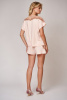 Женская пижама с шортами и кружевной отделкой