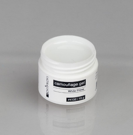 Гель камуфлирующий тон 4132 White Prime Sofiprofi Camouflage gel, 15 мл