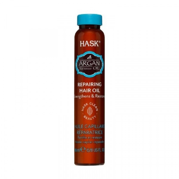 Масло для восстановления и придания блеска волосам с экстрактом Арганы Hask Argan Oil Repairing Shine Oil Vial 18 мл.