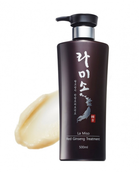 Кондиционер с экстрактом красного женьшеня La Miso Red Ginseng Treatment, 500 мл Кондиционер с экстрактом красного женьшеня La Miso Red Ginseng Treatment, 500 мл
