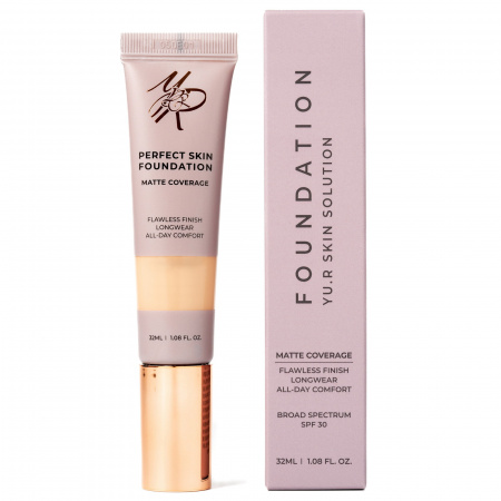 Устойчивая тональная основа под макияж матирующая Yu.R Matte Coverage Foundation (2.9 fair beige), 32 мл