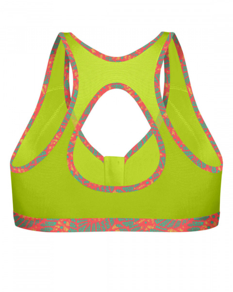 Спортивный бюстгальтер с молнией