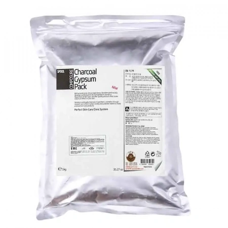 Гипсовая маска для лица с экстрактом угля Skindom Charcoal Gypsum Pack, 1000 мл