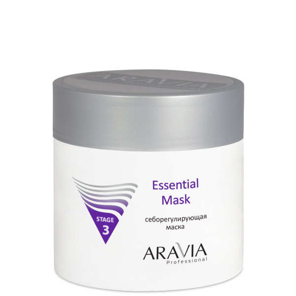 Себорегулирующая маска Aravia Essential Mask, 300 мл Себорегулирующая маска Aravia Essential Mask, 300 мл