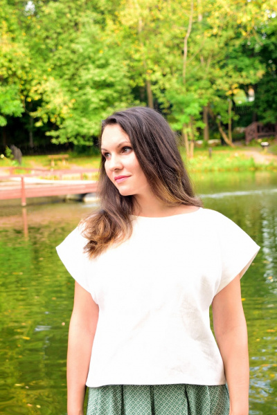 Льняной топ Душечка