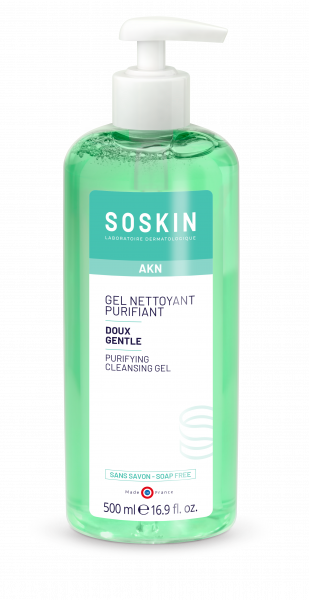 Гель очищающий для жирной и комбинированной кожи Soskin-Paris Purifying Cleansing Gel, 500 мл