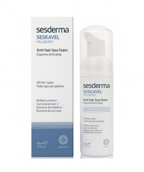 Пенка от выпадения волос Seskavel Mulberry Anti-hair Loss Foam, 50 мл Пенка от выпадения волос Seskavel Mulberry Anti-hair Loss Foam, 50 мл