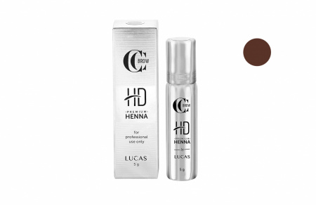 Профессиональная хна для бровей Lucas Cosmetics Premium Henna HD Chestnut /Каштан (Chestnut), 5 гр