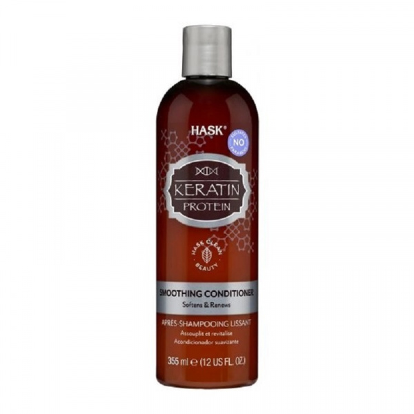 Кондиционер для придания гладкости волосам с протеином Кератина Hask Keratin Protein Smoothing Conditioner, 355 мл.