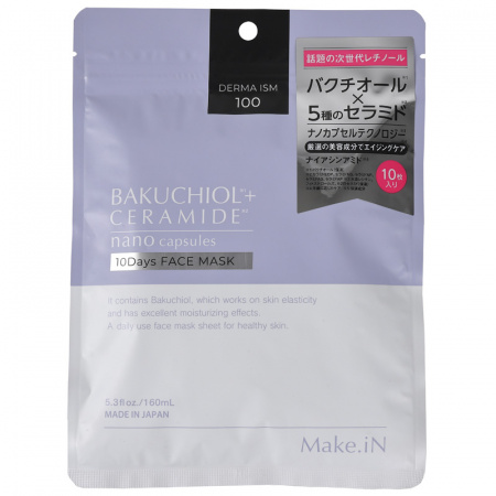 Маска на основе бакучиола и церамидов на 10 дней Make.iN BAKUCHIOL + CERAMIDE 10Days FACE MASK, 10 шт