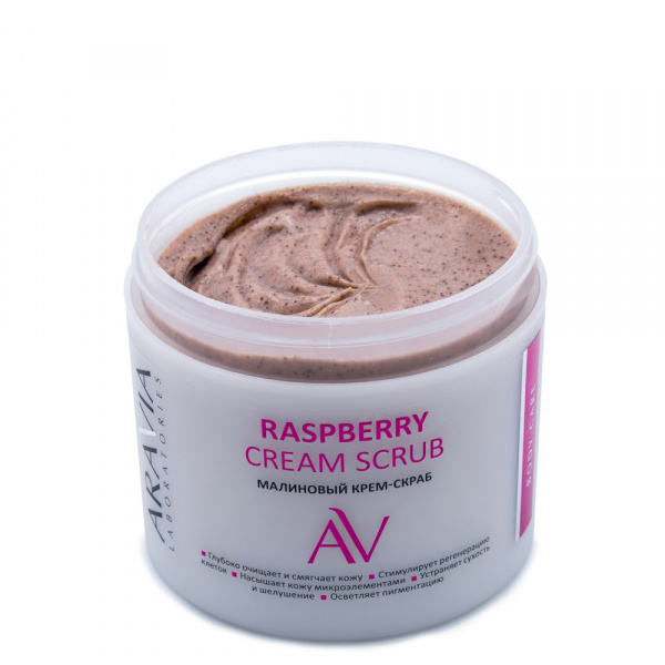 Малиновый крем-скраб Aravia Laboratories Raspberry Cream Scrub, 300 мл Малиновый крем-скраб Aravia Laboratories Raspberry Cream Scrub, 300 мл