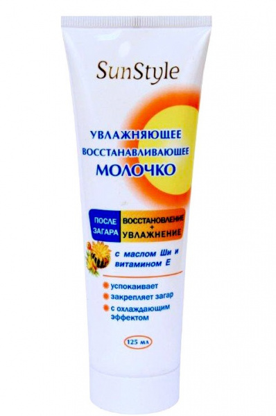 Восстанавливающее молочко после загара увлажняющее SunStyle, 125 мл Восстанавливающее молочко после загара увлажняющее SunStyle, 125 мл