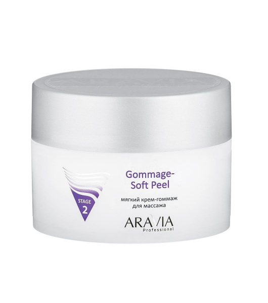 Крем-гоммаж мягкий для массажа Aravia Gommage Soft Peel, 150 мл