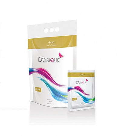 Альгинатная прозрачная маска с золотом супер-лифтинг Darique Lux