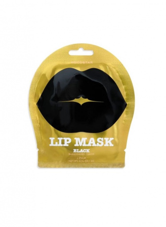 Гидрогелевые патчи для губ с ароматом Черешни   (Черные) Kocostar Lip Mask Black Single Pouch ( Black Cherry Flavor), 3 г.