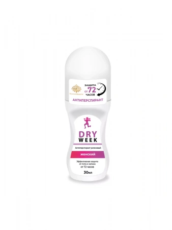 Антиперспирант роликовый Женский DRY WEEK Roller Antiperspirant for Women DRY WEEK, 30 мл