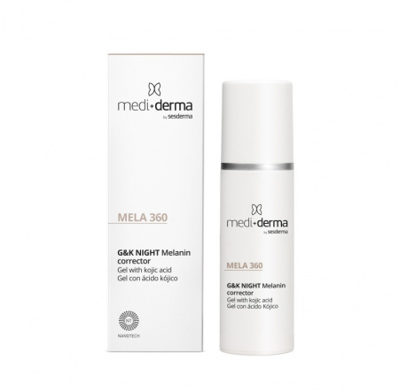 Гель для лица депигментирующий G&K Night Melanin corrector Mela 360, 30 мл