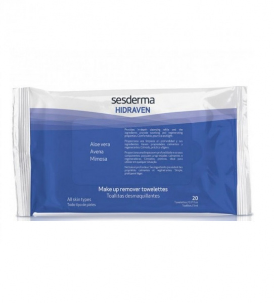 Салфетки для снятия макияжа Hidraven Make Up Remover Towelettes, 20 шт Салфетки для снятия макияжа Hidraven Make Up Remover Towelettes, 20 шт