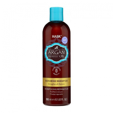 Восстанавливающий шампунь для волос с Аргановым маслом Hask Argan Oil Repairing Shampoo, 355 мл.
