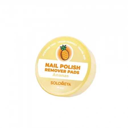 Салфетки для снятия лака без ацетона с ароматом Ананас, 30 шт