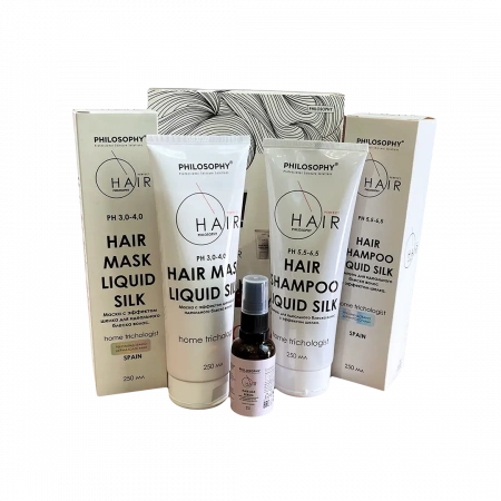 Набор Philosophy Perfect Hair Trichologist Liquid Silk,  30 мл