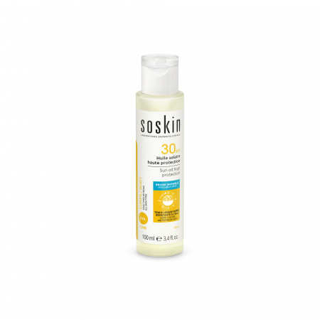 Масло солнцезащитное SPF30 Soskin Sun oil high protection, 100 мл