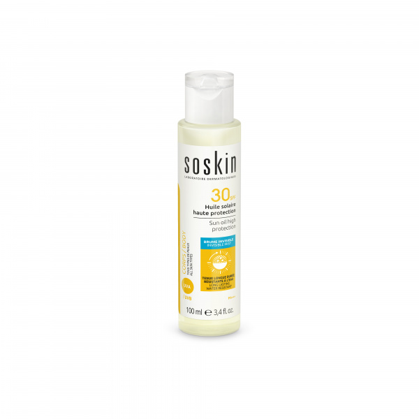 Масло солнцезащитное SPF30 Soskin Sun oil high protection, 100 мл