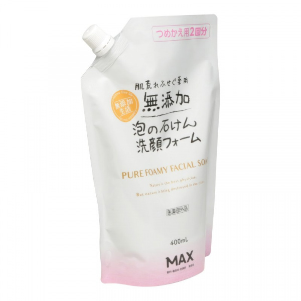 Пена для умывания лица натуральная, для чувствительной кожи MAX PURE FACIAL FOAM, 400 мл Пена для умывания лица натуральная, для чувствительной кожи MAX PURE FACIAL FOAM, 400 мл