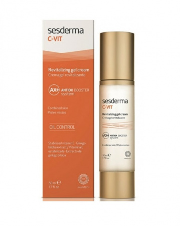 Гель-крем увлажняющий антиоксидантный для лица Sesderma C-Vit Revitalizing Gel Cream Antiox