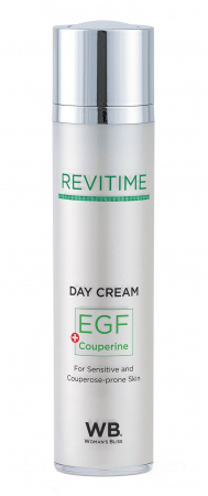 Крем дневной для чувствительной и склонной к куперозу кожи c EGF и Couperine Woman's Bliss Revitime Day Cream, 50 мл