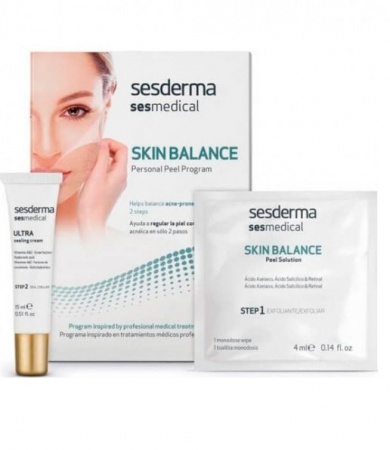 Программа для восстановления баланса кожи, склонной к акне Sesderma Sesmedical Skin Balance Personal Peel Program