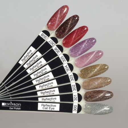 Гель-лак "Кошачий глаз" светоотражающий Sofiprofi Cristal, 8 мл