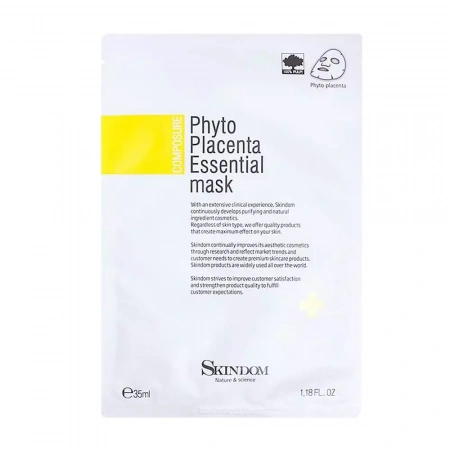 Маска тканевая с фитоплацентой Skindom Рhyto Placenta Essential Mask, 35 ил