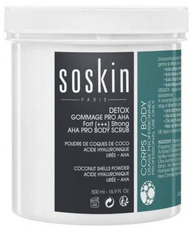 Скраб для тела «Детокс» с фруктовыми кислотами Soskin Detox pro body scrub, 500 мл