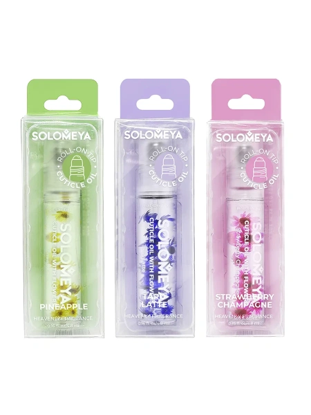 Масло для кутикулы с роликовым аппликатором и цветами Solomeya Roll-On Cuticle Oil, 4,8 мл
