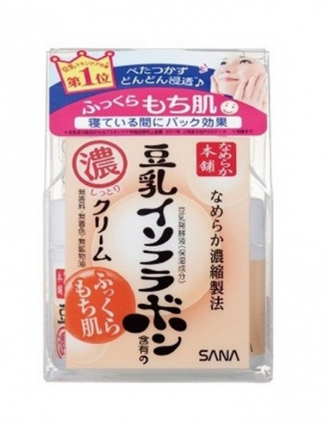 Крем ночной питательный с изофлавонами сои Sana Soy Milk Night Cream, 50 гр