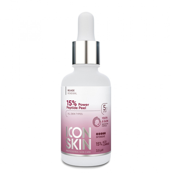 Омолаживающий пилинг c пептидами 15% Icon Skin Power Peptide Peel,  30 мл