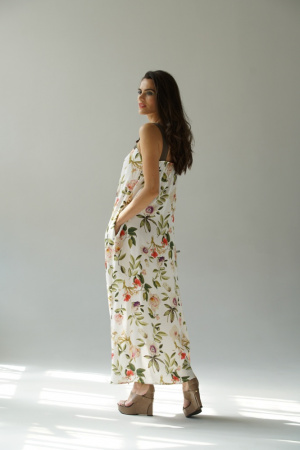 Сарафан макси с цветами