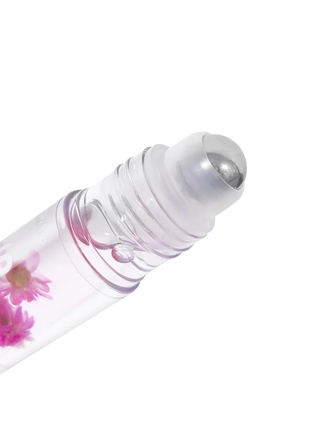 Масло для кутикулы с роликовым аппликатором и цветами «Клубничное Шампанское» Solomeya Roll-On Cuticle Oil «Strawberry Champagne», 4,8 мл