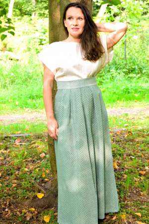 Хлопковая юбка колокол Благодатная