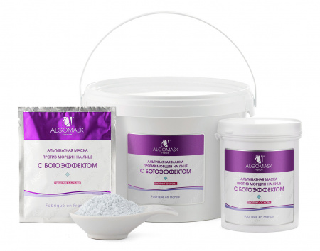 Маска альгинатная против морщин на лице с ботоэффектом Algomask Anti-Wrinkle Peel Off Mask, 1 кг