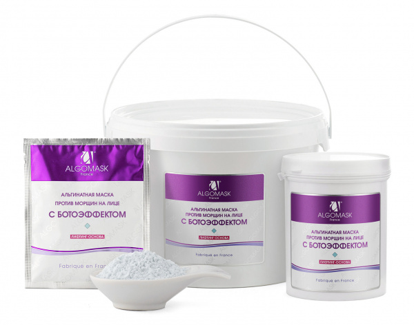 Маска альгинатная против морщин на лице с ботоэффектом Algomask Anti-Wrinkle Peel Off Mask, 1 кг