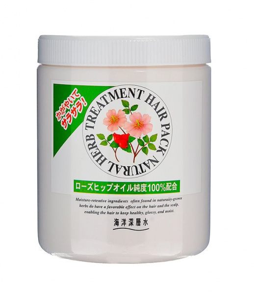 Маска с маслом шиповника Junlove Natural Herb Treatment Hair Pack Rosehips, 800 гр