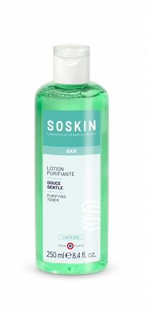Очищающий лосьон (тоник) для жирной и комбинированной кожи Soskin Gentle Purifying Lotion-Combination Or Oily Skin, 250 мл.